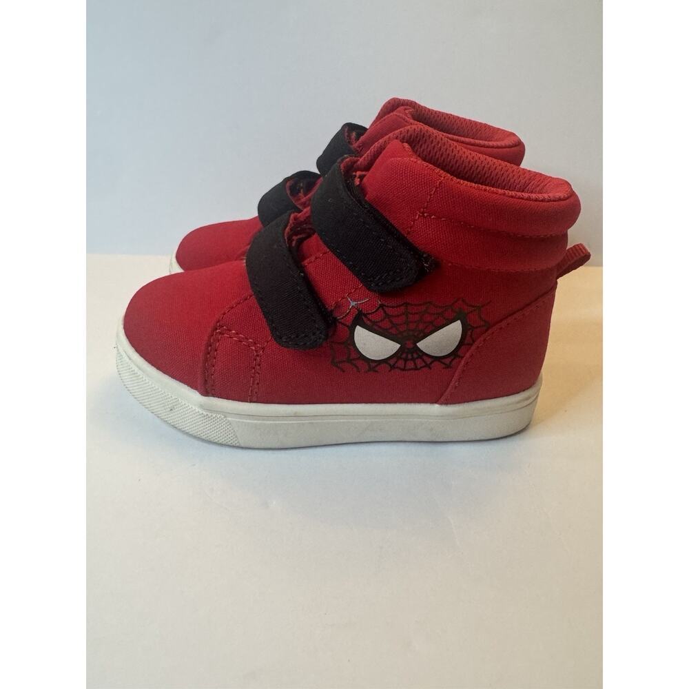 Baby GAP Marvel Spider Man Toddler Shoes Size 7 Red Hook Loop Sneakers